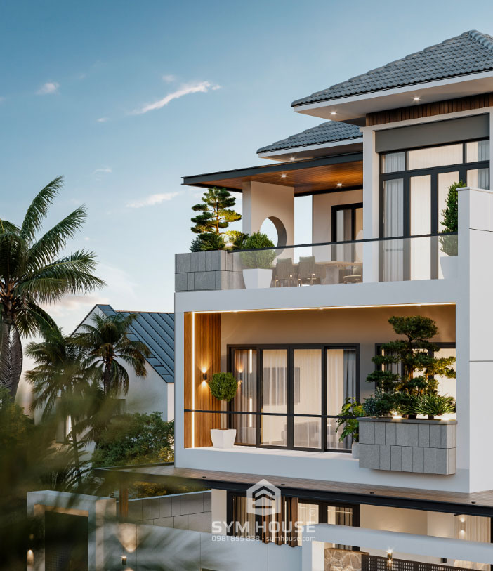 Anh’s Villa – Biệt thự 2 tầng mái Nhật tại Hà Nam hài hòa nét…
